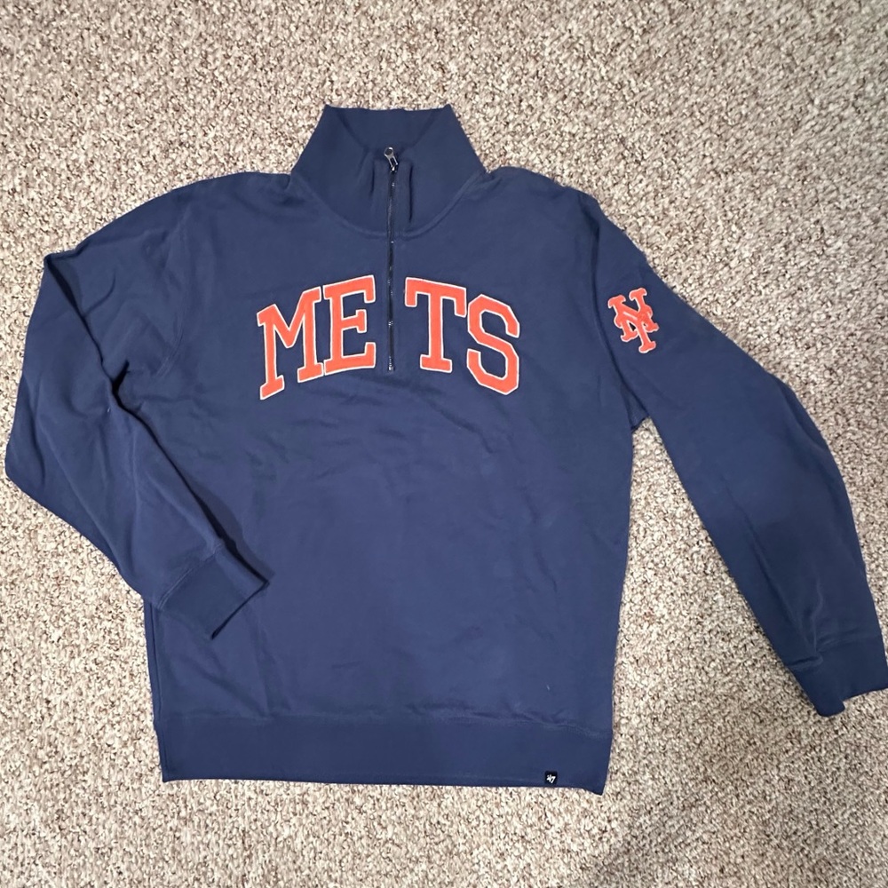 NY Mets Quarter Zip Sweatshirt size 2X